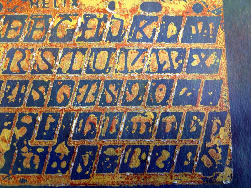 Gelatin monoprint